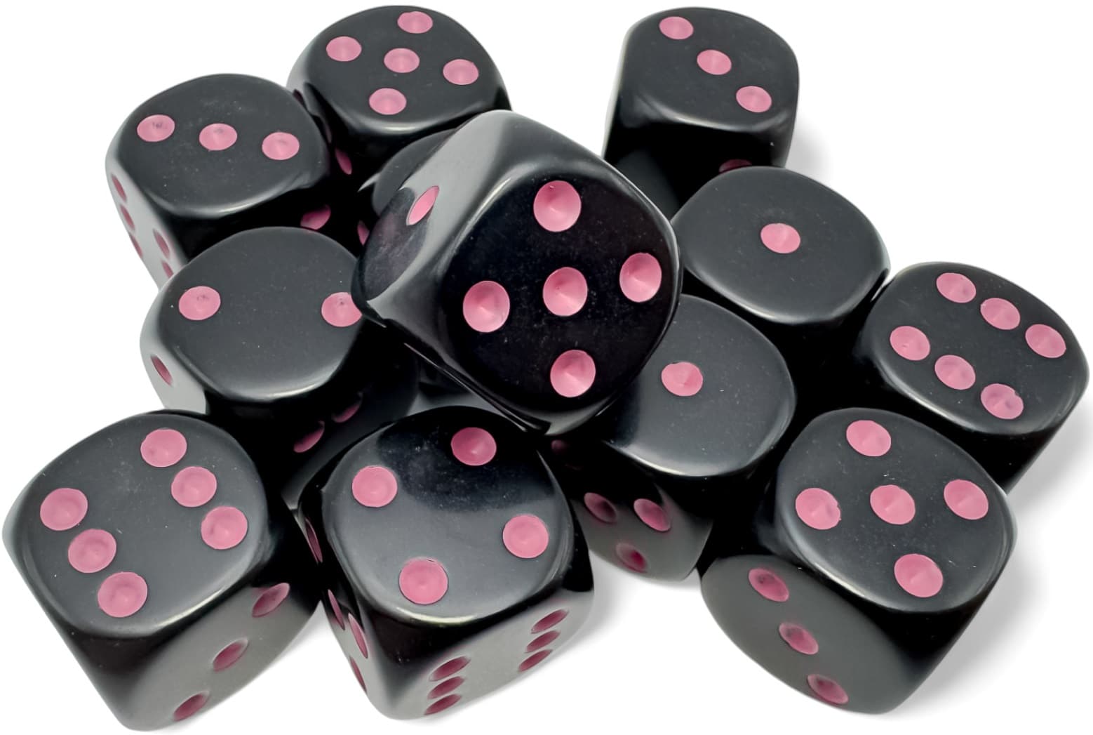 CHX25648 Black/Pink Opaque 12 D6 Set image 0